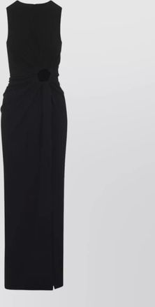 Sportmax saletta long dress stretch viscose cutout