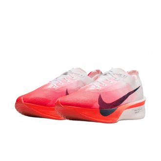 Nike Mens Zoomx Vaporfly Next Shoe In White/midnight Navy/bright Crimson