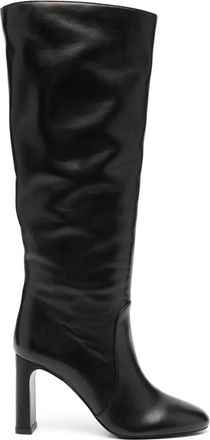 Stuart Weitzman Zwarte Babette Tubo Hoge Hakken Schoenen - Dames - Laarzen met Hak - Zwart - 39 1/2 EU - Schoenen