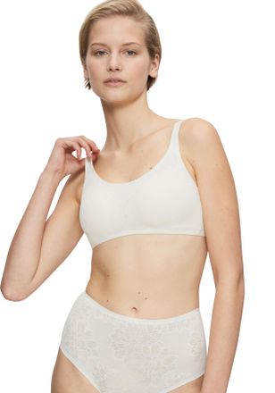Triumph B&uuml;gelloser BH TRIUMPH Fit Smart P EX, Damen, Gr. 4, N-Gr, gelb (chrysantheme), Spitze, Obermaterial: 49% Polyamid, 30% Polyester, 21% Elasthan, BHs B&uuml;