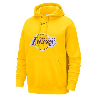 Nike Los Angeles Lakers Club Nike Mens NBA Pullover Hoodie in Yellow | HM9882-728