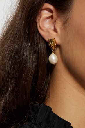 Chlo&eacute; Tulip Earrings, Womens, Gold