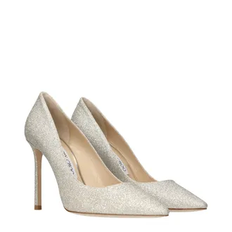 Jimmy Choo London Glitter Pumps - Gold