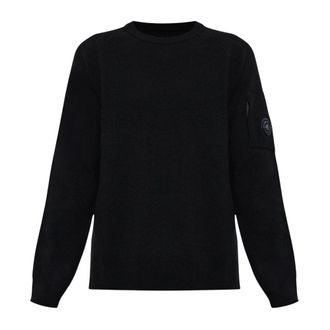 C.P. Company Maglione in lana con tasca sulla manica - - Knitwear - Uomo - Nero - XL