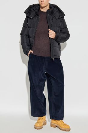 Add Add Down Jacket With Hood, Mens, Black