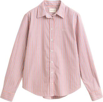 GANT Klassiek Oxford Overhemd - Dames - Overhemden - Veelkleurig - M - Katoen - Overhemden