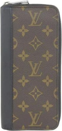 Louis Vuitton Vintage, unisex, Bruin, ONE Size, Pre-owned Canvas Wallet