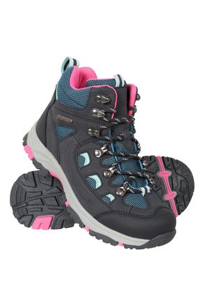 Mountain Warehouse Adventurer Kids Waterproof Boots - IsoDry Footwear with Synthetic Upper, Heel & toe bumpers - For Spring Summer, Hiking, Trekking, Outdoors & Walking 