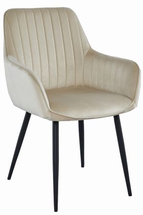 OEM Silla Solden - Terciopelo Beige / Patas Negras X 1