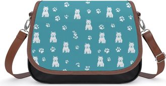 Generic Westie Dog Crossbody Bags for Women Shoulder Messenger Bag Purse Handbags