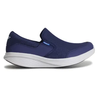 Mbt Modena III Leather Textile Womens Comfort Shoes - Denim Blue - Size:UK 6