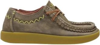 Satorisan Kwahu Premium &Eacute;tnico - Dames - Veterschoenen - Grijs - 39 EU - Leer - Schoenen