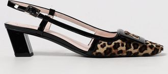 Roger Vivier Slingback Belle in cavallino animalier e vernice