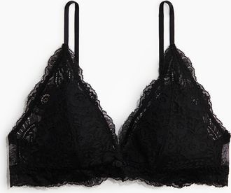 H&M Wattierter Soft-BH mit Spitze - Schwarz