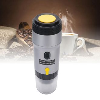 Infinite Cafetera Autom&aacute;tica Port&aacute;til De C&aacute;psulas Fabricada En Acero Inoxidable 304, Color Plata: Cafetera Ideal Para Viajes Y Acampadas