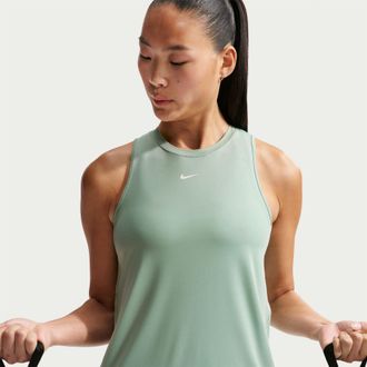 Nike Dri-FIT-tanktop voor dames (Groen)