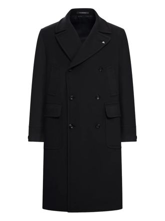 Tagliatore Sherry Mens Coat - Black Wool - Size EU 50 (Mens)