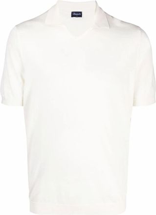 Drumohr V-Neck Polo With Logo