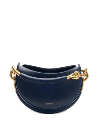 Burberry leather half-moon clutch - women - Calf Leather - OS - Blue