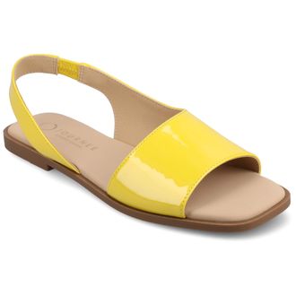Journee Collection Women & apos;s Brinsley Medium and Wide Width Flat Sandals