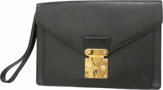 Louis Vuitton Noir Clutch Bag (Pre-Owned)