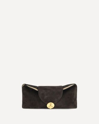 Versace Clutch Vivian in pelle scamosciata Woman UNI