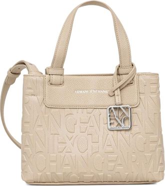 A|X Armani Exchange Borsa tote con logo - Toni neutri