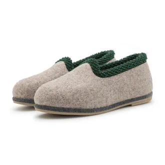 Pantoffelmann Felt Slippers with Rubber Sole I Made of 70% or 100% Wool Felt I Grey I Sizes 37-51 I Breathable & Non-Slip Felt Slippers for Men and Women I Warm & C