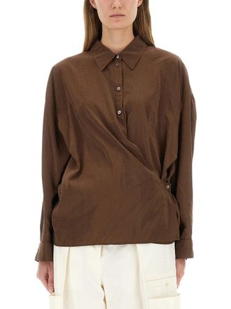 Christophe Lemaire Straight Twisted Collar Shirt