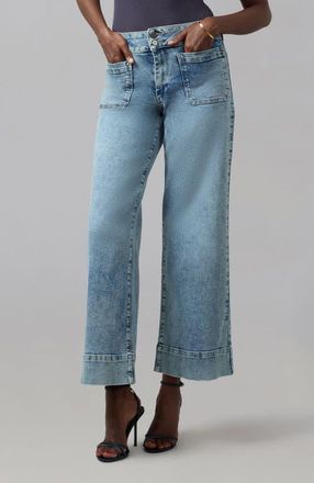 Lola Jeans Colette High Rise Wide Leg Jeans in Morning Day Light at Nordstrom, Size 2930