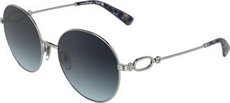 Longchamp Blue Gradient Round Ladies Sunglasses LO188S 042 57
