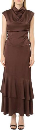 Area Stars Avery Solid Top in Brown at Nordstrom, Size Large Short