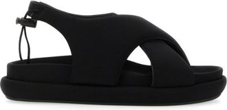 Gia Borghini Black Solid Carryover Sandals