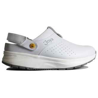 Joya IQ ESD Leather Womens Comfort Sandals - White - Size:UK 4.5