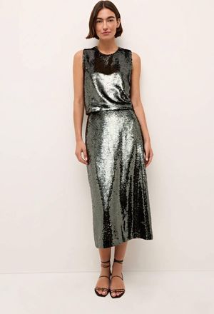 Marie Oliver Davis Sequin Top In Rosin