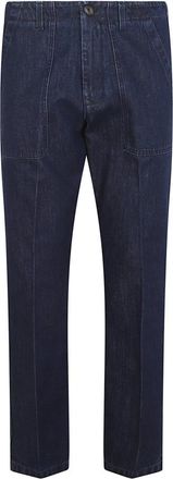Fay Worker Jeans - Heren - Slim Fit Jeans - Blauw - W35 - Katoen - Jeans