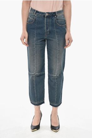 Isabel Marant Cropped-Fit Jeans NAJET With Cross Seams 18cm size 40