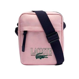 Lacoste Logo Crossbody Tas (Roze afdrukken)