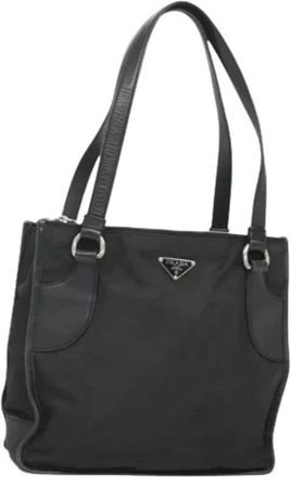 Prada Pre-owned Tote Bags, female, Black, Size: ONE SIZE Pre-owned Vintage Tote Bag