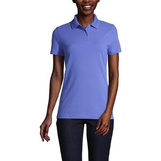 Lands End Short Sleeve Basic Mesh Polo Shirt in True Blue at Nordstrom, Size X-Small