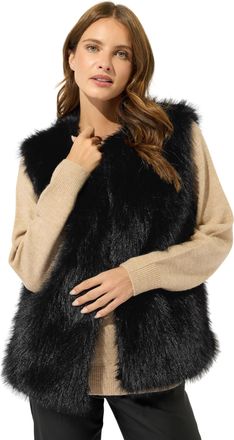 M&Co Womens Faux Fur Gilet - Womens