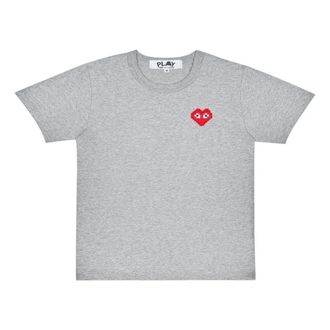 Comme Des Gar&ccedil;ons (WMNS) COMME des GARCONS PLAY FW25 x Invader T-Shirt Gray AZ-T321-051-2