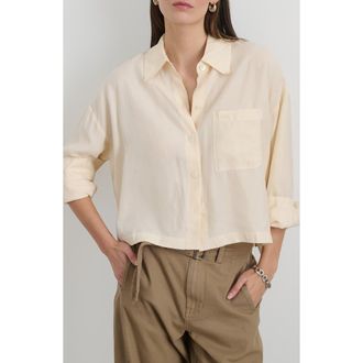 Alex Mill Gemma Button-Up Shirt in Ivory at Nordstrom Rack, Size X-Large