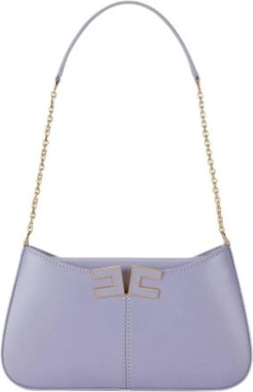 Elisabetta Franchi Shoulder Bags, female, Purple, Size: ONE SIZE Shoulder Bag