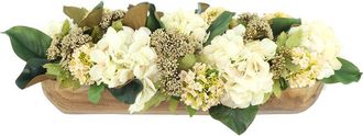 Creative Displays Inc. Handmade Peacock Fern Fall Arrangement In A Cement Pot