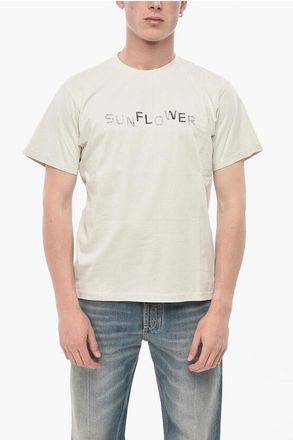 Sunflower Cotton Crewneck T-Shirt EASY With Front Logo size L