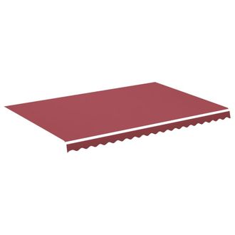 vidaXL Tela De Repuesto Para Toldo Rojo Burdeos 4,5x3 M Vidaxl