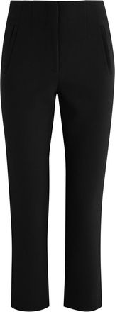 Veronica Beard Stila Cropped Slim-leg Jersey Trousers - Black - 14 (UK18 /xxl)