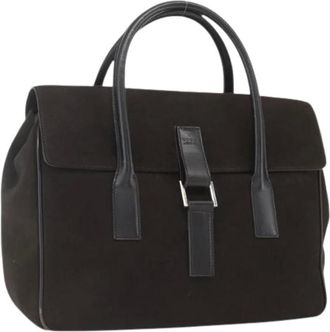 Gucci Pre-owned Handbags, female, Brown, Size: ONE SIZE Pre-owned Suede Handbag