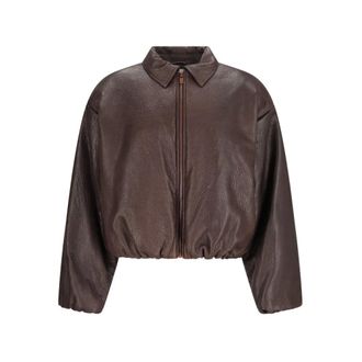 Magda Butrym Giacca Leather 09 - - Jackets - Donna - Marrone - S